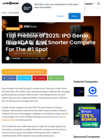 Top Presale of 2025: IPO Genie, BlockDAG, And Snorter Compete For The #1 Spot | Live Bitcoin News