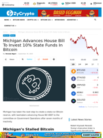Michigan Advances House Bill To Invest 10% State Funds In Bitcoin ⋆ ZyCrypto