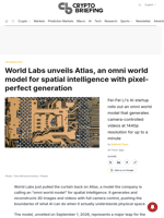 World Labs unveils Atlas, an omni world model for spatial intelligence with pixel-perfect generation