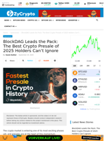 BlockDAG Leads the Pack: The Best Crypto Presale of 2025 Holders Can’t Ignore