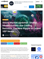 Stock Market Updates: Global Media Outlets Are Calling Remittix The New Ripple In Latest XRP News | Live Bitcoin News
