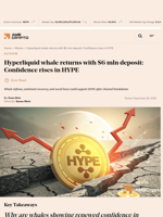Hyperliquid whale returns with $6 mln deposit: Confidence rises in HYPE - AMBCrypto