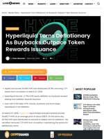 Hyperliquid Turns Deflationary as HYPE Supply Drops