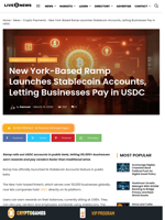 Ramp Launches Stablecoin Accounts for Business Payments