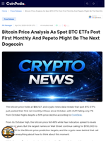 Bitcoin Price Analysis As Spot BTC ETFs Post First Monthly And Pepeto Might Be The Next Dogecoin