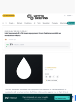 UAE demands $3.5B loan repayment from Pakistan amid Iran mediation efforts