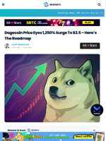 Dogecoin Price Eyes 1,250% Surge To $3.5 - Here’s The Roadmap