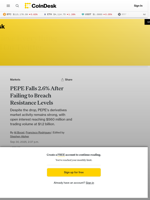 Why is PEPE Down Today? Price Falls 2.6% Amid Broader Memecoin Sector Slide