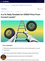 Is a 5x Rally Possible for ONDO Price From Current Levels?