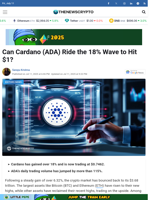Can Cardano (ADA) Ride the 18% Wave to Hit $1?