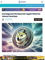 Can Dogecoin Price Reach $0.7 Again? What The Volume Trend Says
