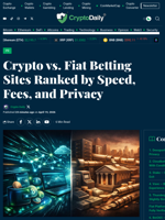 Crypto vs. Fiat Betting Sites Ranked by Speed, Fees, and Privacy - Crypto Daily