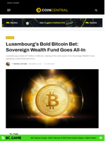 Luxembourg's Bold Bitcoin Bet: Sovereign Wealth Fund Goes All-In - CoinCentral