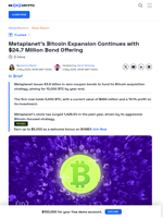 Metaplanet Issues ¥3.6 Billion Bonds for Bitcoin Expansion