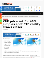 XRP price set for 48% jump as spot ETF reality draws closer - The Crypto News Wire