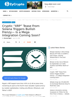 Cryptic “XRP” Tease From Solana Triggers Bullish Frenzy— Is a Mega Integration Coming Soon? ⋆ ZyCrypto