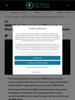 BNB Chain Closes in on Ethereum as Maxwell Hard Fork Begins Testnet Phase - Crypto News Flash