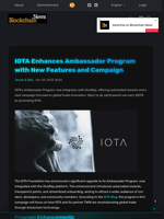 IOTA Enhances Ambassador Program with New Features and Campaign - Blockchain.News