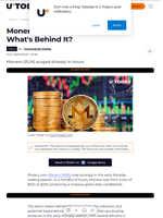 Monero (XMR) Suddenly up 30%; What's Behind It?