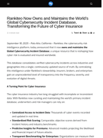 Rankiteo Now Owns and Maintains the World’s Global Cybersecurity Incident Database, Transforming the Future of Cyber Insurance - Visionary Financial