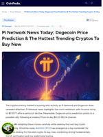Pi Network News Today; Dogecoin Price Prediction & The Hottest Trending Cryptos To Buy Now