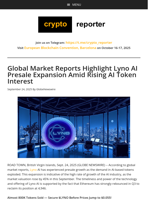 Global Market Reports Highlight Lyno AI Presale Expansion Amid Rising AI Token Interest