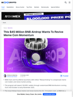 This Crypto Airdrop Might Just Restart the Meme Coin Boom In Q4