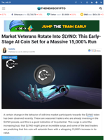 Market Veterans Rotate Into $LYNO: This Early-Stage AI Coin Set for a Massive 15,000% Run