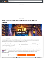 NYSE Announces Blockchain Platform for 24/7 Stock Trading - Brave New Coin