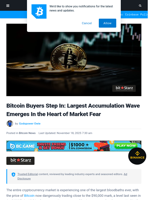 Bitcoin Buyers Step In: Largest Accumulation Wave Emerges In the Heart of Market Fear | Bitcoinist.com