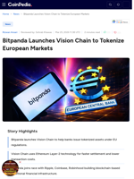 Bitpanda Launches Vision Chain to Tokenize European Markets