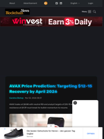 AVAX Price Prediction: Targeting $12-15 Recovery by April 2026 - Blockchain.News