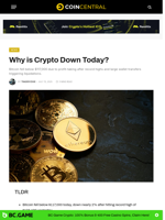 Why is Crypto Down Today? - CoinCentral