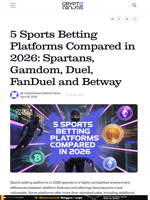 5 Sports Betting Platforms Compared in 2026: Spartans, Gamdom, Duel, FanDuel and Betway
