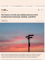 The future of work and collaboration in web3: Facilitated by Oraichain, Pinlink, and RSS3 - AMBCrypto