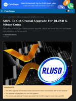 XRPL To Get Crucial Upgrade For RLUSD & Meme Coins