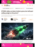 STONK rallies as token holders grow, but will spot selling weigh on the price? - AMBCrypto