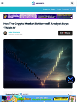 Has The Crypto Market Bottomed? Analyst Says ‘This Is It’