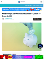 Analyst Says XRP Price Could Explode 44,000% To Cross $1,000