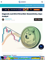 Dogecoin Just Hit A Prime Risk-Reward Entry, Says Analyst
