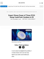 Expert Shows Power of Three (PO3) Setup Could Push Cardano to $3