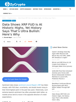 Data Shows XRP FUD Is At Historic Highs, Yet History Says That’s Ultra Bullish: Here’s Why ⋆ ZyCrypto