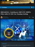 BREAKING: CoinShares XRP ETF (XRPL) Files with US SEC for Nasdaq Listing