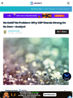 No Gold? No Problem: Why XRP Stands Strong On Its Own