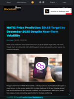 MATIC Price Prediction: $0.45 Target by December 2025
Despite Near-Term Volatility