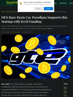 DEX Race Heats Up as Paradigm Supports this Startup with $15M Funding