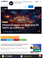 WLFI Swaps $8M WBTC for 2,868 ETH Amid Whale Buys