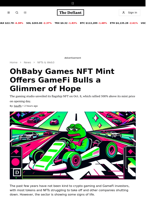 OhBaby Games NFT Mint Offers GameFi Bulls a Glimmer of Hope - 