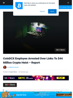 $44M Crypto Heist: CoinDCX Employee Arrested Over Hack