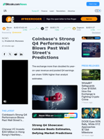 Coinbase’s Strong Q4 Performance Blows Past Wall Street's Predictions – News Bitcoin News